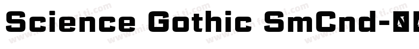 Science Gothic SmCnd字体转换